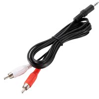 Ross 3.5mm Mini Jack to Stereo RCA Phono Lead 1.5m Black
Ross 3.5mm Mini Jack to Stereo RCA Phono Lead 1.5m Black