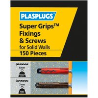 Plasplugs Solid Wall Kit 150 mixed pieces
Plasplugs Solid Wall Kit 150 mixed pieces