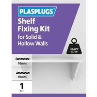 Plasplugs Shelf Fixing Kit
Plasplugs Shelf Fixing Kit