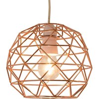 Bertie Geometric Easy Fit Pendant Light Shade - Copper
Bertie Geometric Easy Fit Pendant Light Shade - Copper