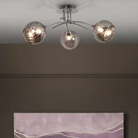 Connie 3 Light Fitting - Chrome and Smoke Glass
Connie 3 Light Fitting - Chrome and Smoke Glass