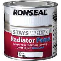 Ronseal Stays White Radiator Paint Gloss - 250ml
Ronseal Stays White Radiator Paint Gloss - 250ml