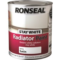 Ronseal Stays White Radiator Paint Satin - 750ml
Ronseal Stays White Radiator Paint Satin - 750ml