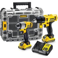 DeWalt 10.8V Twin Pack With Drill Driver, Impact Driver (2x 2.0ah Li-ion Batteries)
DeWalt 10.8V Twin Pack With Drill Driver, Impact Driver (2x 2.0ah Li-ion Batteries)