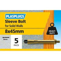 Plasplugs Sleeve Anchor 8 x 45mm
Plasplugs Sleeve Anchor 8 x 45mm