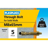 Through Bolt M8 X 65mm 5 Pk
Through Bolt M8 X 65mm 5 Pk