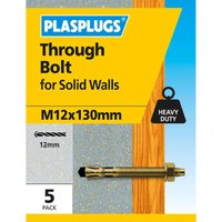 Through Bolt M12 X 130mm 5 Pk
Through Bolt M12 X 130mm 5 Pk