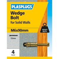 Wedge Bolt M6 X 90mm 4 Pk
Wedge Bolt M6 X 90mm 4 Pk