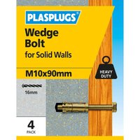 Wedge Bolt M10 X 90mm 4 Pk
Wedge Bolt M10 X 90mm 4 Pk