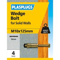 Wedge Bolt M10 X 125mm 4 Pk
Wedge Bolt M10 X 125mm 4 Pk