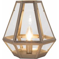 Metal and Glass Lantern Table Lamp - Satin Nickel
Metal and Glass Lantern Table Lamp - Satin Nickel
