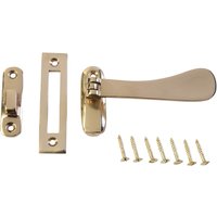 Victorian Hook Plate Window Fastener - Polished Brass
Victorian Hook Plate Window Fastener - Polished Brass