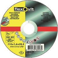 Flexovit Multi-Purpose Cutting Off Wheel - 115mm
Flexovit Multi-Purpose Cutting Off Wheel - 115mm