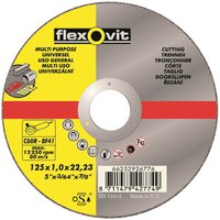 Flexovit Multi-Purpose Cutting Off Wheel - 125mm
Flexovit Multi-Purpose Cutting Off Wheel - 125mm