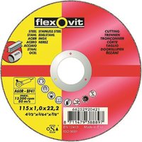 Flexovit Steel Inox Cutting Off Wheel - 115mm
Flexovit Steel Inox Cutting Off Wheel - 115mm