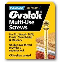 Ovalok Multi Purpose Screw - 4 x 70mm - 50 Pack
Ovalok Multi Purpose Screw - 4 x 70mm - 50 Pack