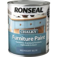 Ronseal Chalk Paint Midnight Blue - 750ml
Ronseal Chalk Paint Midnight Blue - 750ml