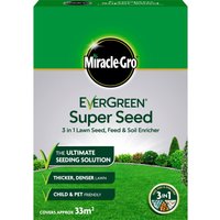 Miracle-Gro EverGreen Super Seed Lawn Seed - 33sq.m
Miracle-Gro EverGreen Super Seed Lawn Seed - 33sq.m