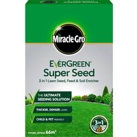Miracle-Gro EverGreen Super Seed Lawn Seed - 66sq.m
Miracle-Gro EverGreen Super Seed Lawn Seed - 66sq.m