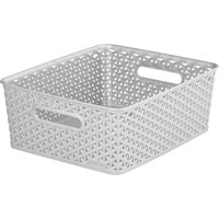 Curver My Style Medium Rectangular Plastic Storage Basket - Grey - 13L
Curver My Style Medium Rectangular Plastic Storage Basket - Grey - 13L