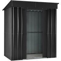 6x4ft Lotus Metal Pent Shed Anthracite Grey
6x4ft Lotus Metal Pent Shed Anthracite Grey