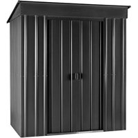 8x4ft Lotus Metal Pent Shed Anthracite Grey
8x4ft Lotus Metal Pent Shed Anthracite Grey