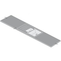 Minerva Grey Crystal Kitchen Sink Worktop - 1.5 Duo Right Hand Bowl - 305 x 65 x 2.5cm
Minerva Grey Crystal Kitchen Sink Worktop - 1.5 Duo Right Hand Bowl - 305 x 65 x 2.5cm