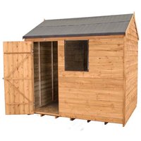 8x6ft Forest Overlap Dip Treated Reverse Apex Shed - incl. Installation
8x6ft Forest Overlap Dip Treated Reverse Apex Shed - incl. Installation