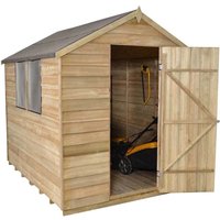 8x6ft Forest Wooden Overlap Pressure Treated Apex Shed -incl. Installation
8x6ft Forest Wooden Overlap Pressure Treated Apex Shed -incl. Installation