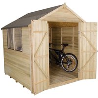 7x7ft Forest Wooden Overlap Pressure Treated Apex Shed -incl. Installation
7x7ft Forest Wooden Overlap Pressure Treated Apex Shed -incl. Installation