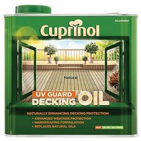 Cuprinol UV Guard Decking Oil - Natural - 2.5L
Cuprinol UV Guard Decking Oil - Natural - 2.5L
