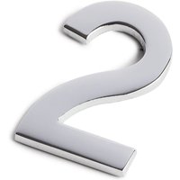 Chrome Self Adhesive House Number - 60mm - 2
Chrome Self Adhesive House Number - 60mm - 2