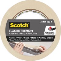 Scotch® Premium Classic Masking Tape, 24mm x 50m
Scotch® Premium Classic Masking Tape, 24mm x 50m