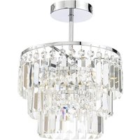 Belle Crystal Bars Semi Flush Bathroom Light - Chrome
Belle Crystal Bars Semi Flush Bathroom Light - Chrome