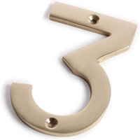 Polished Brass Numeral - Screw Fixing - 100mm - 3
Polished Brass Numeral - Screw Fixing - 100mm - 3