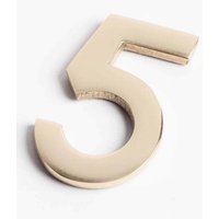 Polished Brass Numeral - Self Adhesive - 60mm - 5
Polished Brass Numeral - Self Adhesive - 60mm - 5