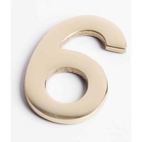 Polished Brass Numeral - Self Adhesive - 60mm - 6
Polished Brass Numeral - Self Adhesive - 60mm - 6