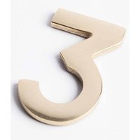 Polished Brass Numeral - Self Adhesive - 60mm - 3
Polished Brass Numeral - Self Adhesive - 60mm - 3