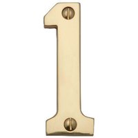 Polished Brass Numeral - Screw Fixing - 75mm - 1
Polished Brass Numeral - Screw Fixing - 75mm - 1