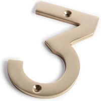 Polished Brass Numeral - Screw Fixing - 75mm - 3
Polished Brass Numeral - Screw Fixing - 75mm - 3