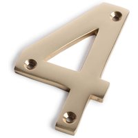 Polished Brass Numeral - Screw Fixing - 75mm - 4
Polished Brass Numeral - Screw Fixing - 75mm - 4