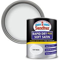 Sandtex Rapid Dry Satin Paint Clay White - 750ml
Sandtex Rapid Dry Satin Paint Clay White - 750ml