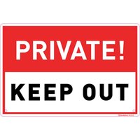 Medium Private Keep Out Sign - 300 x 200mm
Medium Private Keep Out Sign - 300 x 200mm