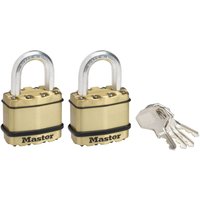 Master Lock Excell Padlock - 45mm - Pack of 2
Master Lock Excell Padlock - 45mm - Pack of 2