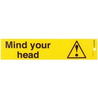 Self Adhesive Mind your head Sign - 245 x 58mm
Self Adhesive Mind your head Sign - 245 x 58mm