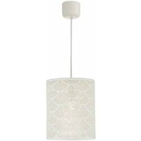 Deco Porcelain Pendant Ceiling Light - White