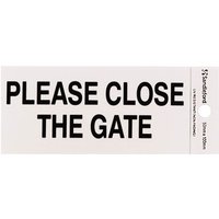 Self Adhesive Please Close The Gate Sign - 100 x 50mm
Self Adhesive Please Close The Gate Sign - 100 x 50mm