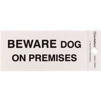 Self Adhesive Beware Dog On Premises Sign - 100 x 50mm
Self Adhesive Beware Dog On Premises Sign - 100 x 50mm