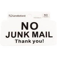 Self Adhesive No Junk Mail Sign - 75 x 75mm
Self Adhesive No Junk Mail Sign - 75 x 75mm