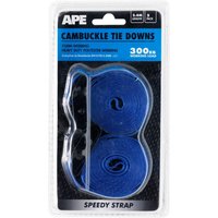 Cambuckle 300kg Tie Down - 2m x 25mm - 2 Pack
Cambuckle 300kg Tie Down - 2m x 25mm - 2 Pack